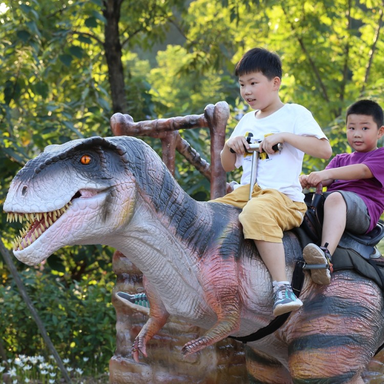 骑乘霸王龙 大型仿真骑乘 景区公园恐龙展规划儿童游乐设施