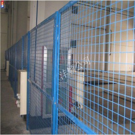 仓库铁丝网围栏 车间隔离防护网 浸塑框架护栏