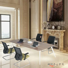 LJH-01款钢架会议桌 长桌椅组合简约现代 洽谈创意桌长方形办公桌椅