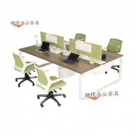 办公家具厂  办公家具厂定做4人位员工屏风 钢架办公桌 职员组合电脑办公桌