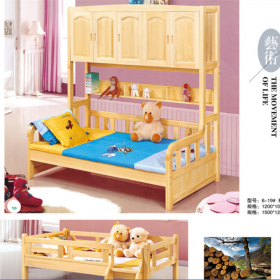 家具厂家直销环保儿童床底价批发全实木现代中式子母双层上下床