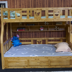定制家具  儿童床上下床 柏木升级版厂家批发实木双层床 子母床高低床