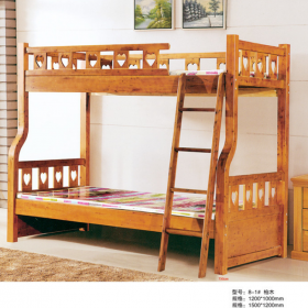 家具厂家直销儿童上下床底价批发全实木现代中式新型双层子母床