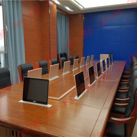 重庆市无纸化会议系统,万州区13.3寸超薄液晶升降屏,无纸化触控一体机升降屏