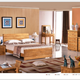 特价 柏木全实木床 橡木简约现代家具主卧 双人床1.8m储物床