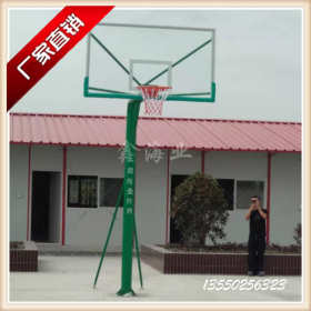 圆管篮球架 供应地埋式圆管篮球架 户外健身器材篮球架
