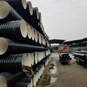 都得利 高密度聚乙烯专业生产双壁波纹管  型号dn400 SN8波纹管报价批发专业