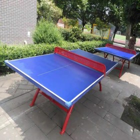 四川室外健身乒乓球桌 国标SMC乒乓球桌 钢板面球桌 厂家直销