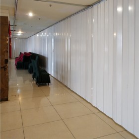 成都PVC折叠门厂家 商场PVC折叠门定做 弧形PVC折叠门