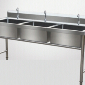 成都新邑航专业生产商用厨房设备 专业销售生产三眼水池 不锈钢材质 可定制