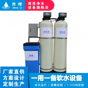 单阀双罐锅炉软化水处理设备一用一备软水器家用商用工业除水垢