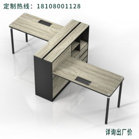 成都办公家具厂家定制  办公家具 现代简约职员办公桌椅组合 屏风工作位 4人工业风员工桌子