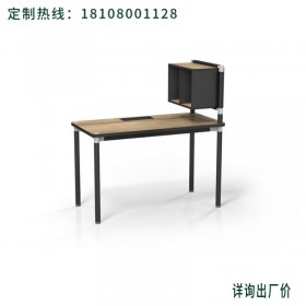 四川十大办公家具 员工桌电脑桌 板式职员桌椅组合 木纹色小桌子 笔记本电脑桌