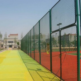 厂家定制球场围网 体育场围网防护网 包塑浸塑勾花网
