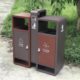 成都户外垃圾桶 户外垃圾桶厂家 支持定制 样式多 不锈钢材质