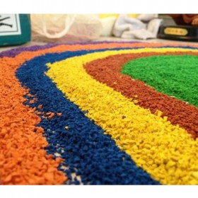 [中海共创]幼儿园草坪施工铺装彩虹草设计铺装材料环保批发