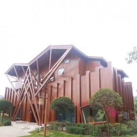 四川木屋酒店 木别墅定制 现代重型木结构建造 牢固耐用小房子