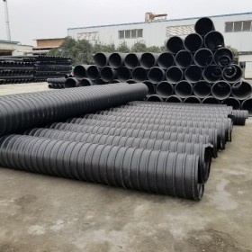 遂宁|射洪钢带波纹管生产厂家  型号dn300 SN8 hdpe钢带管厂家