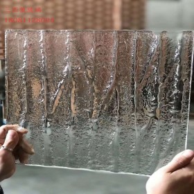 成都厂家直销热熔玻璃 压花玻璃 隔断屏风玻璃