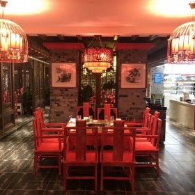 饭店仿古中式餐饮桌 中式餐桌定制