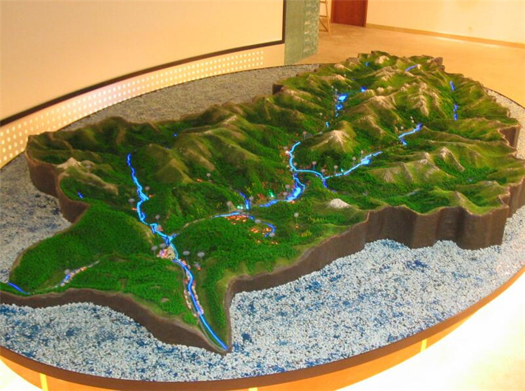 四川地形地貌模型中国地形模型模型定做