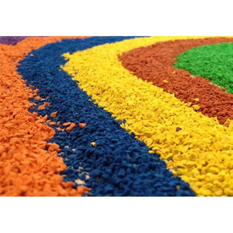 成都幼儿园塑胶地面设计施工 epdm彩色橡胶颗粒批发