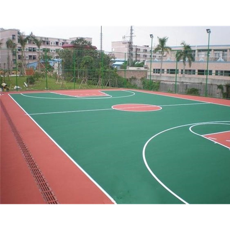 室外篮球场硅pu 专业铺设硅pu球场 塑胶硅pu篮球场地 环保耐磨