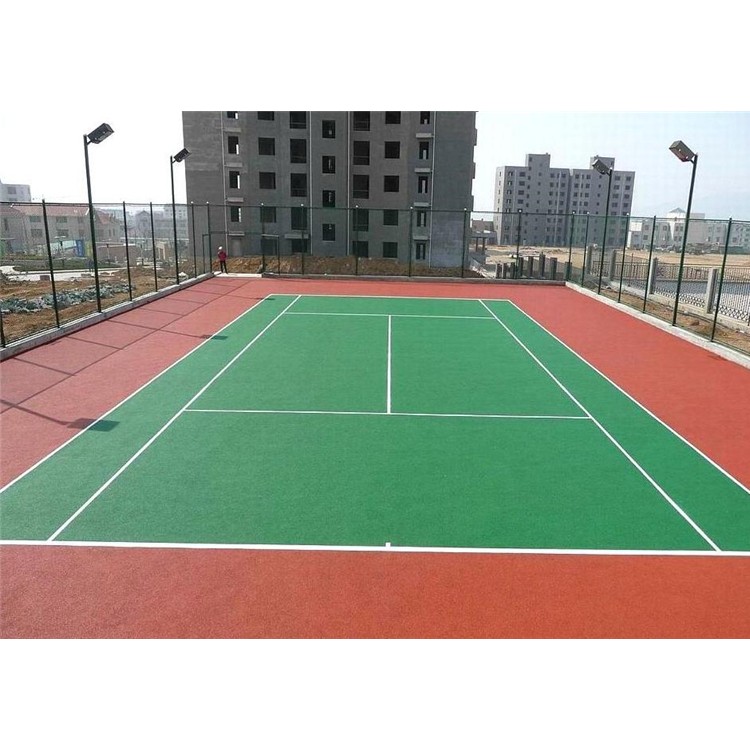 PU球场材料 承接学校篮球场地面铺设 各类硅PU运动球场施工