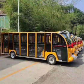 四川景区用观光车 大型旅游观光车 黄色 支持定制 全国景区配送上门