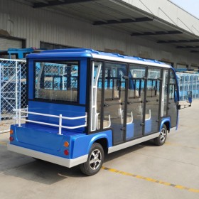 11座电动观光车 用于景区游览观光 电动 封闭式