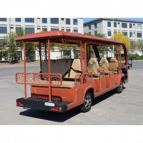 四川复古电动观光车 游览车 用于景区观光 全新 红色系 13座