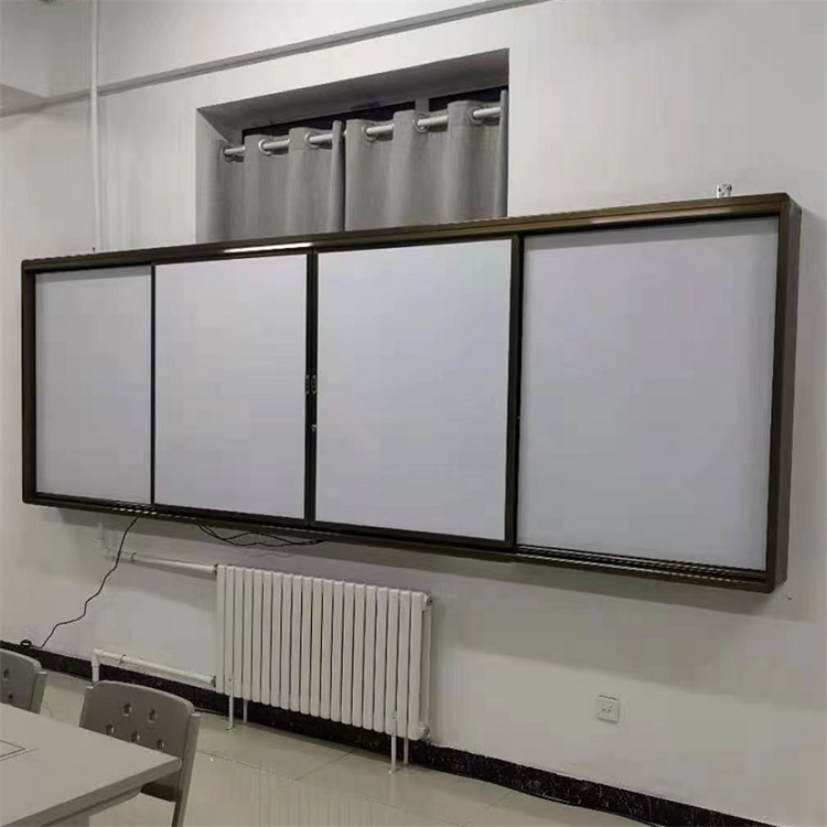 直供学校教室推拉白板无尘黑板尺寸可自定推拉黑板多媒体教学
