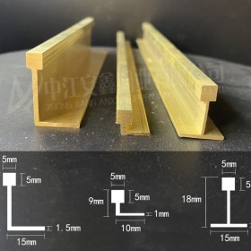 h59黄铜条 地面装饰铜条 T型铜条定做 大理石 瓷砖镶嵌装饰铜条 铜条生产厂家