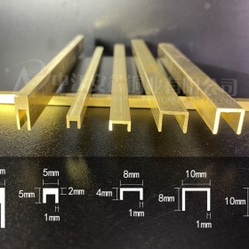 铜条厂家批发，T型条木门填缝装饰黄铜条 划线铜条 批发各种规格 U型铜条