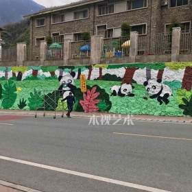 成都墙绘宣传画彩绘文化墙彩绘美丽乡村文化墙