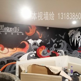 墙体壁画成都墙绘公司 创意墙绘工作室手工绘画