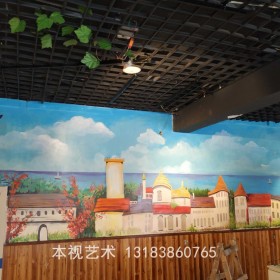 成都墙绘公司文化墙体彩绘 创意墙面绘画私人订制壁画