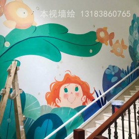手工壁画墙体彩绘定制成都墙绘公司创意手绘