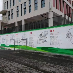 社区围墙彩绘成都墙绘公司 提供前期策划支持 创意性文化墙彩绘