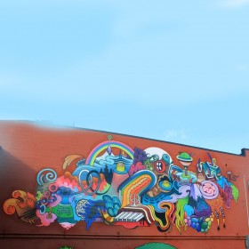 成都墙体彩绘 街头墙壁彩绘涂鸦个性设计