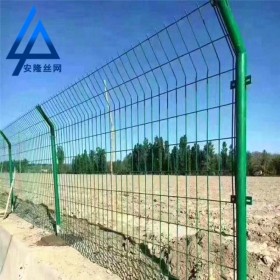 双边丝护栏网现货 铁丝围栏网高速公路防护网 园林养殖防护护栏网