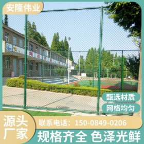 四川厂家体育场围栏勾花包塑网球场围网动物园围栏网体育场防护护栏网