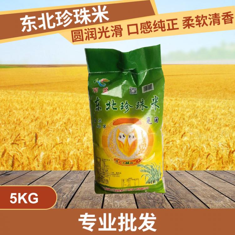 顶盛东北珍珠米5kg 5袋起批 招商代理 黑龙江大米珍珠米5kg