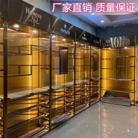 成都不锈钢酒柜定制304材质金色柜体药柜实验柜设计生产厂家