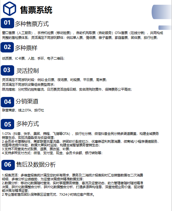 智慧景区售票系统