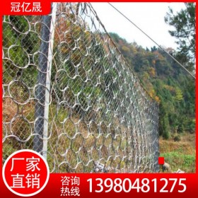 冠亿晟 四川柔性边坡防护网 护栏网厂家定制 被动边坡防护网供应价格