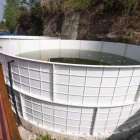 汇鑫融 成品玻璃钢大型水池 可拼装10-1000立方水池
