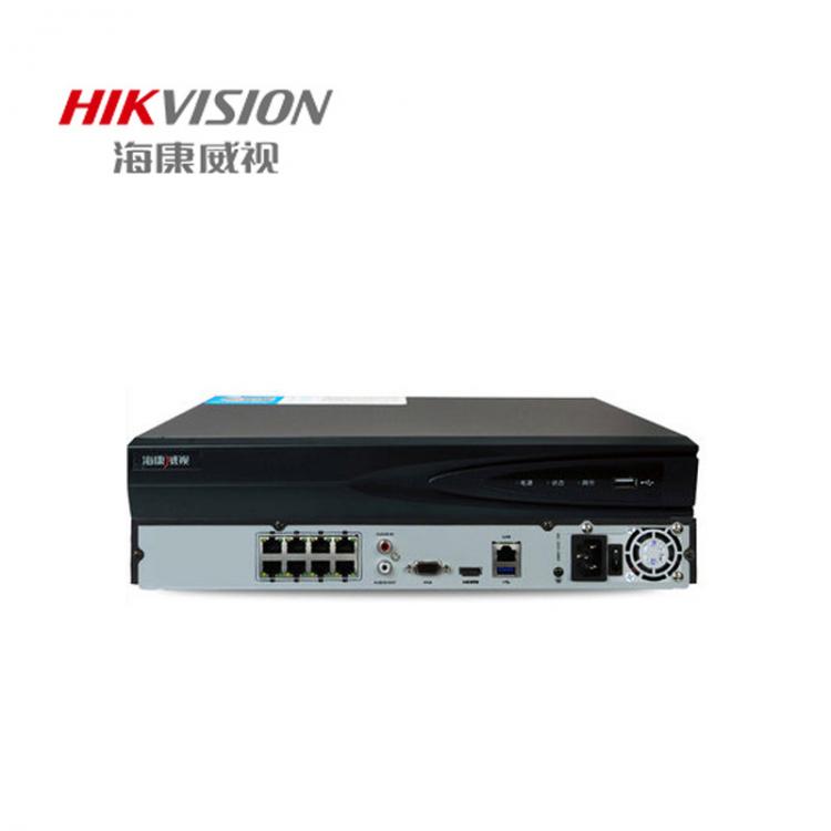 海康威视NVR 8路POE监控主机H265监控硬盘录像机DS-7808NB-K2/8P