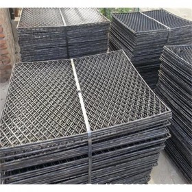 菱形拉伸钢笆网片 建筑脚手架钢笆片 工地外架脚踏网