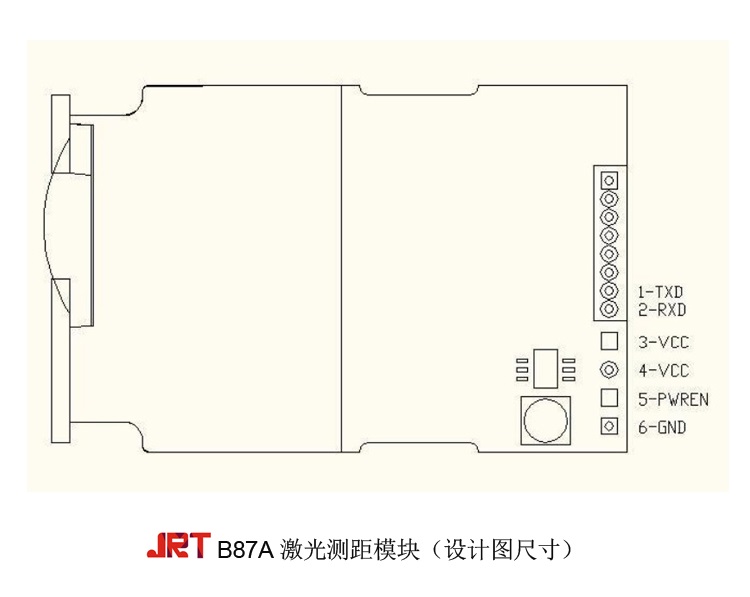 150m单点激光测距模块设计图